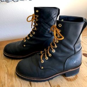 Women’s Georgia black leather boot